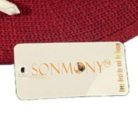 Modern Witch Hat NWT Deep Red + Moon Hair Clip Silvertone w/Stone Pendant NWOT - Picture 11 of 16